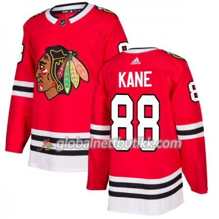 Chicago Blackhawks Hockeydrakt Patrick Kane 88 2017-2018 Rød Adidas Authentic - Herre